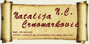 Natalija Crnomarković vizit kartica